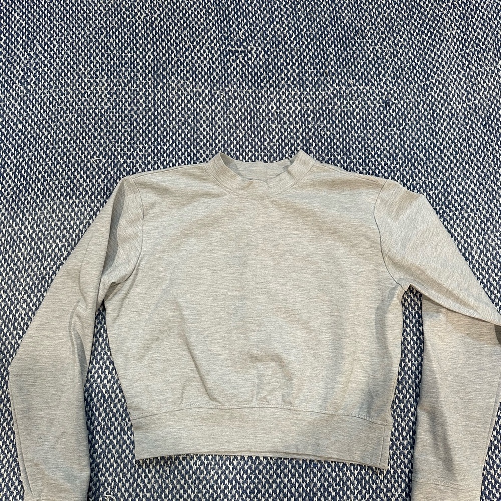 Fashion Nova Light Gray Sweatshirt